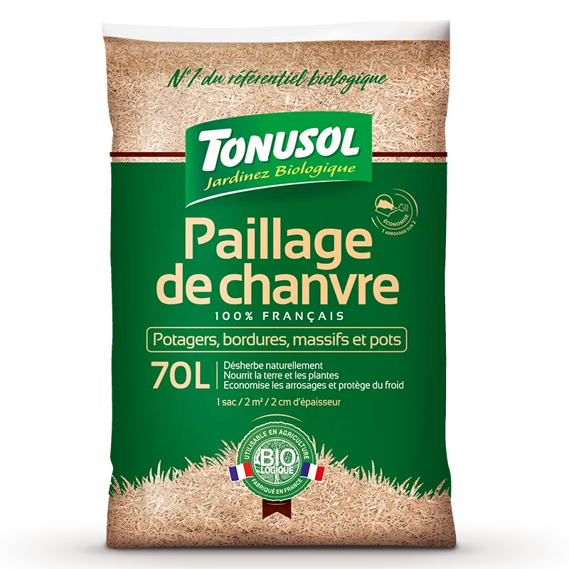 Paillage Chanvre Potager 70L