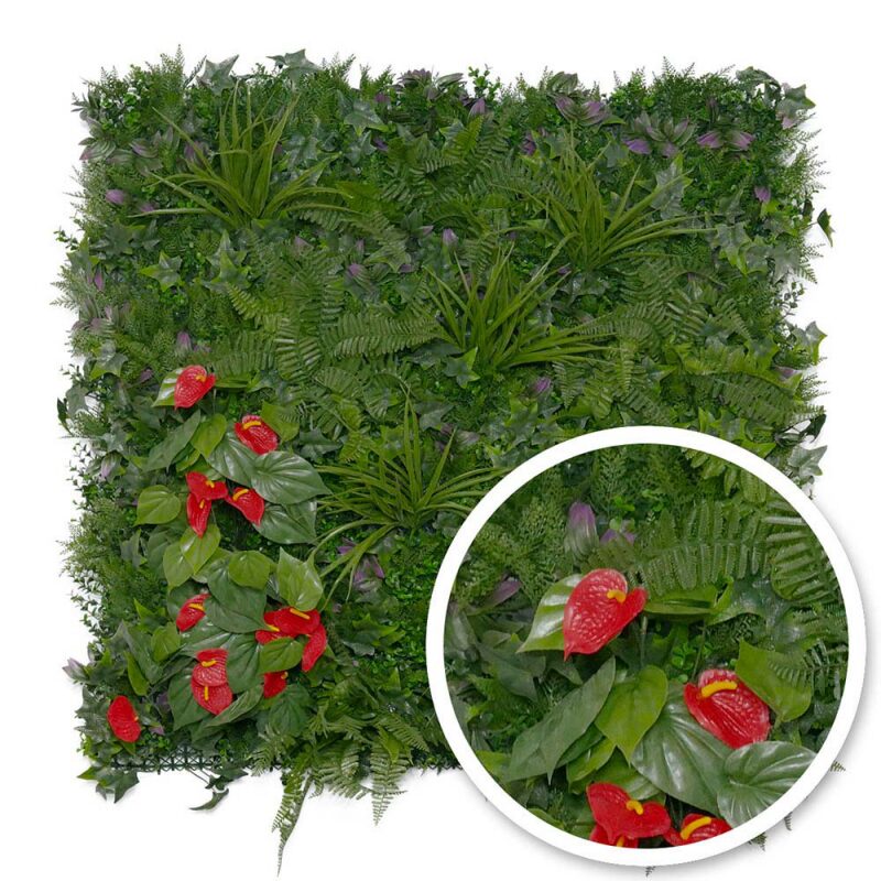 Mur Végétal Artificiel Tropical 1x1m