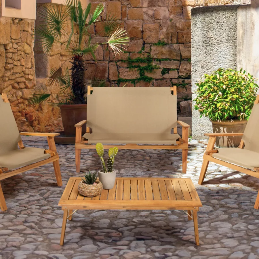 Salon de jardin Primavera Taupe