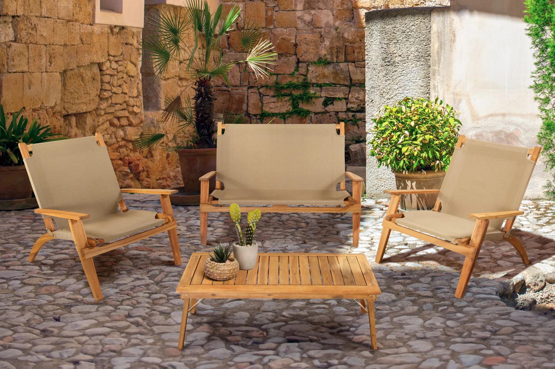 Salon de jardin Primavera Taupe