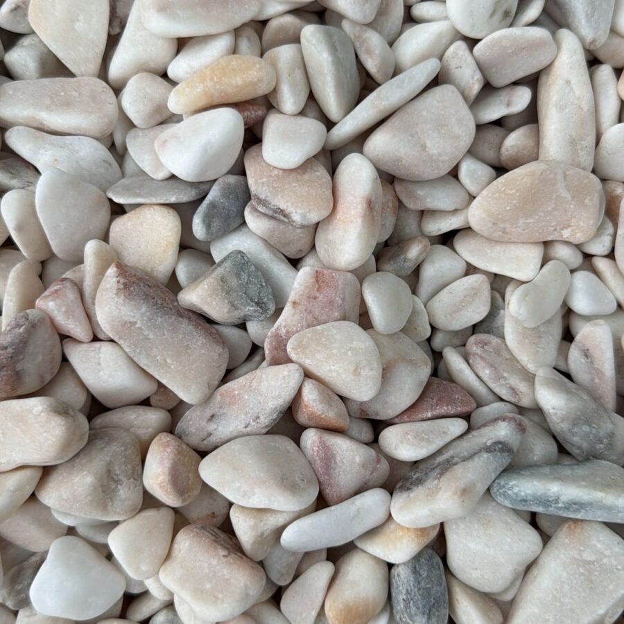 Galets Marbre Blanc Rose